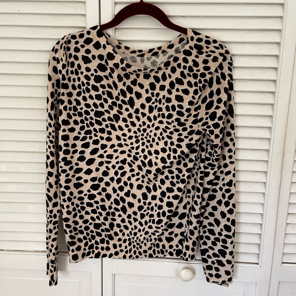 Animal Print Diane von Furstenberg Silk and Cotton Sweater